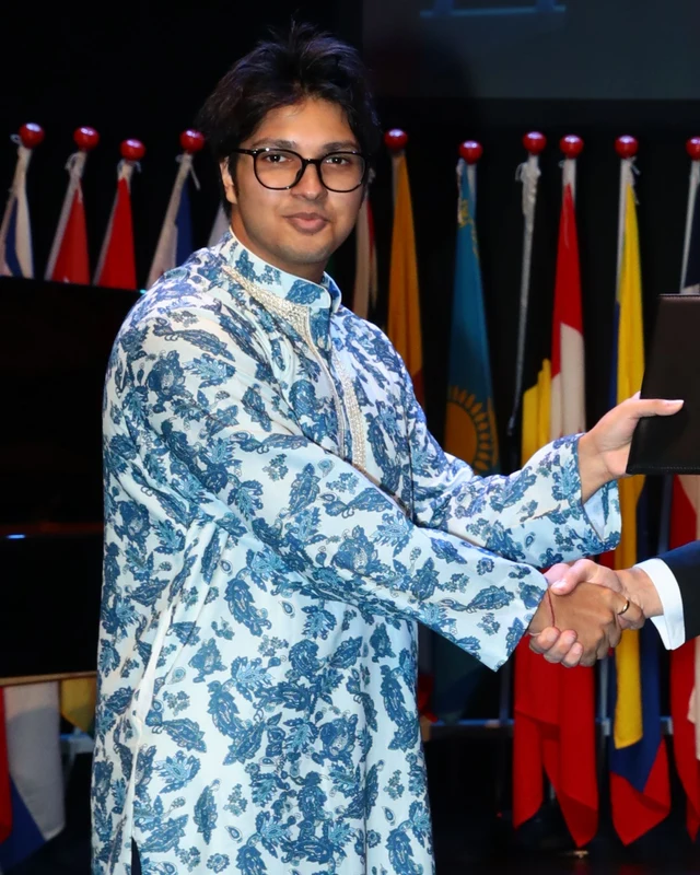 Sparsh Dokania at his award ceremony